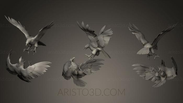 Bird figurines (STKB_0099) 3D model for CNC machine